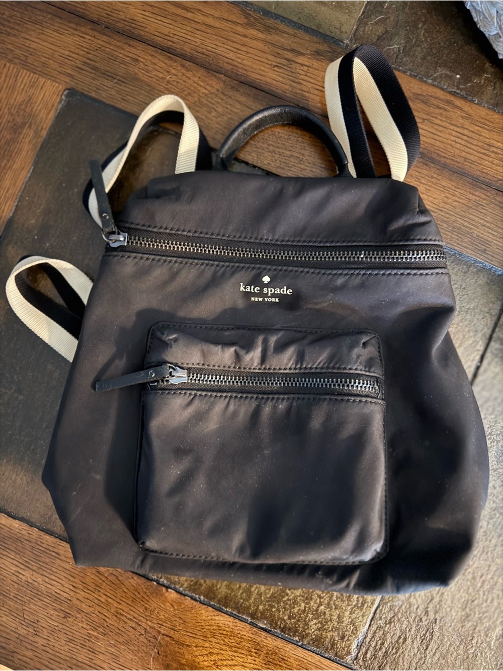 Kate Spade Black Nylon Mini Backpack